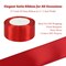 Wrapables 1.5 Inch x 25 Yards Satin Ribbon for Gift Wrapping, Weddings, Floral Bouquets, Bow Making, Party Decorations, DIY Crafts, Red